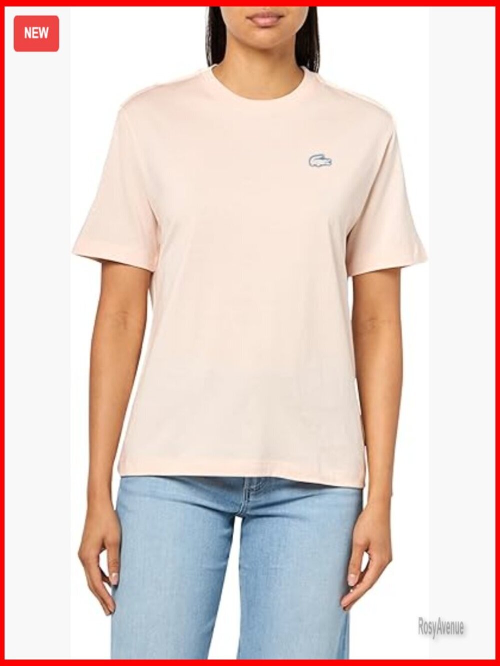 Cotton Jersey Crew Neck Tee with Crocodile Print